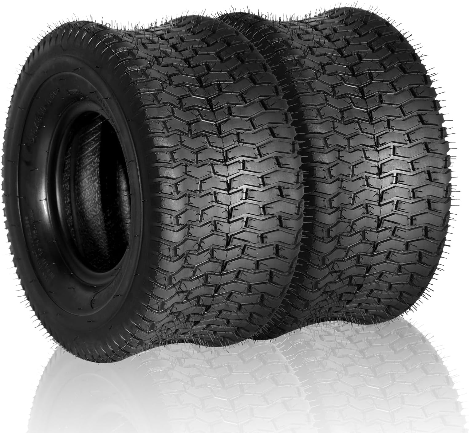 18 x 8.50-8 Lawn Mower Tire 18x8.50x8 Garden Tractor Turf Tires 4PR Tubeless Front Rear 2Pcs