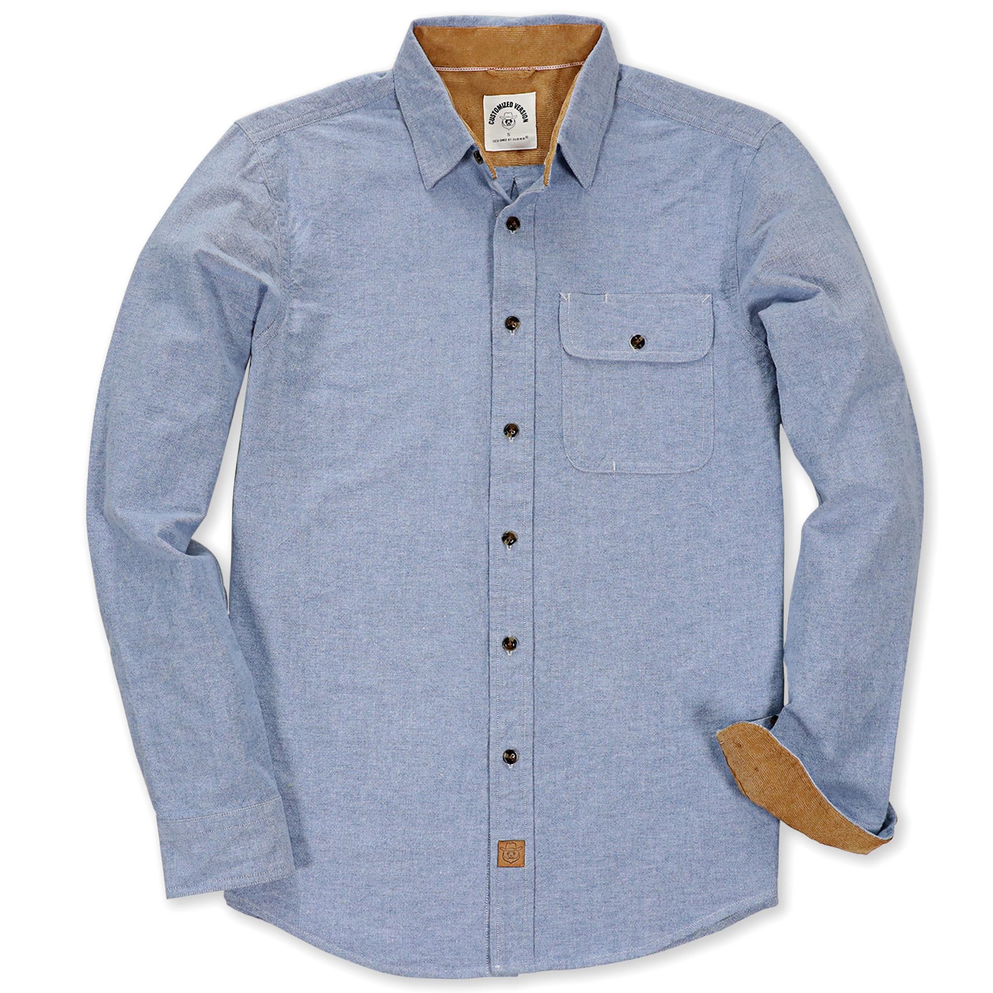 Dubinik® FlanellHemd Herren Herren Hemd Kariert FlanellHemd Herren Winter Warme Arbeitshemd