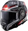 LS2 569012102 ADVANT-X F Black White Red Japan Fit SG System Helmet