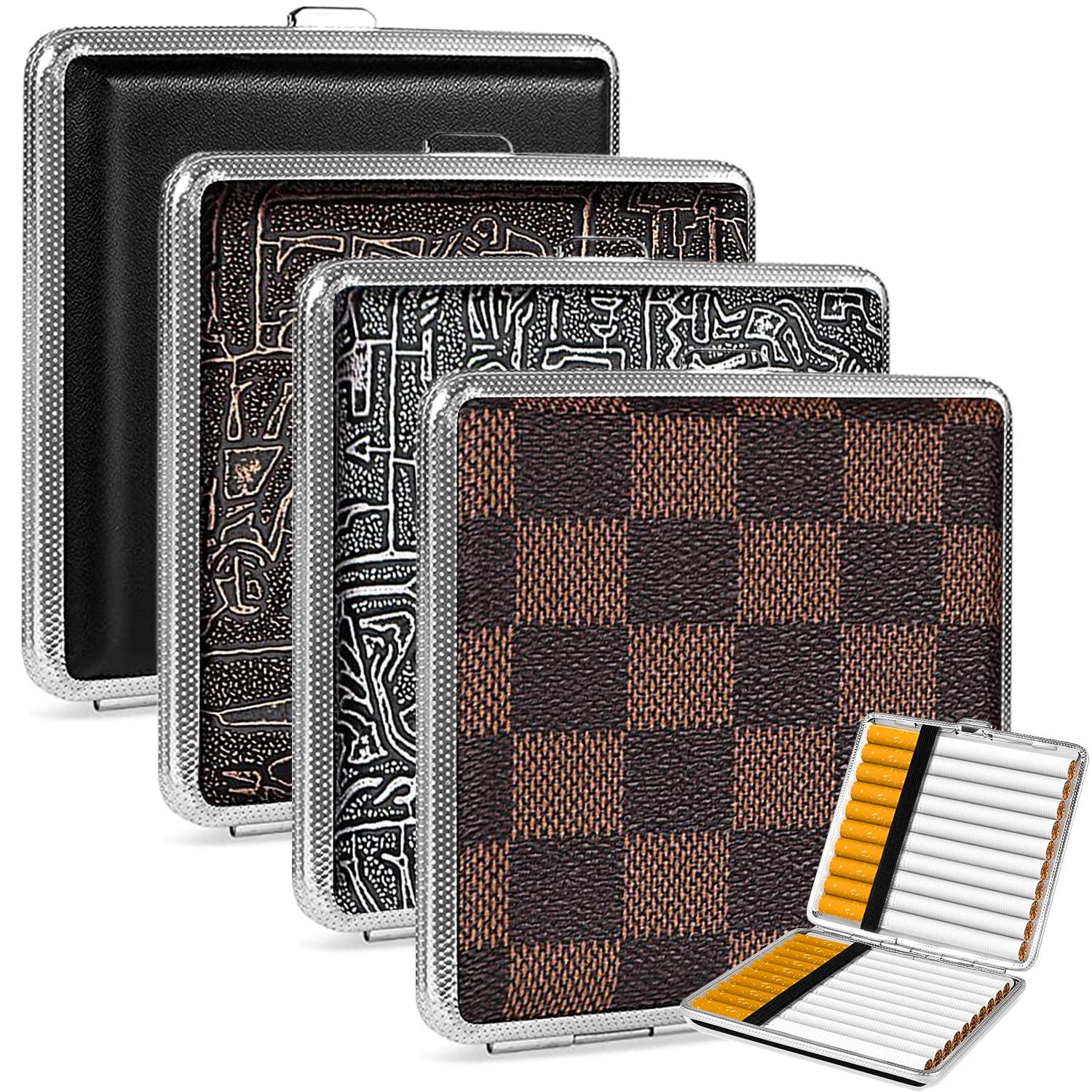 Portasigarette In Metallo Slim - Elegante | Compatto | Per Uomo E Donna | Regalo Stiloso - Foto 8