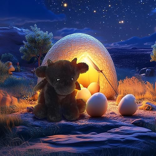 Vista 54 de Apricot Lamb Juguetes de peluche verde de peluche dragón dinosaurio animal de peluche suave perfecto para niños 8 pulgadas Negro,Azul oscuro,Verde