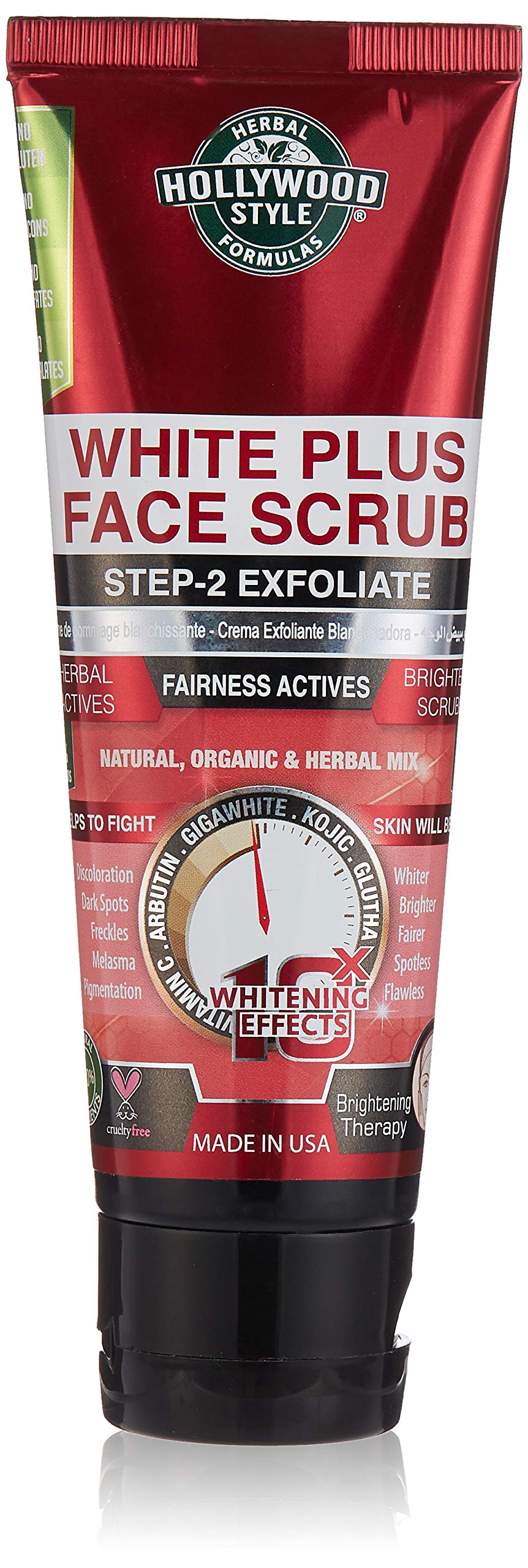 Hollywood Style White Plus Step-2 Exfoliate Face Scrub, 100 ml