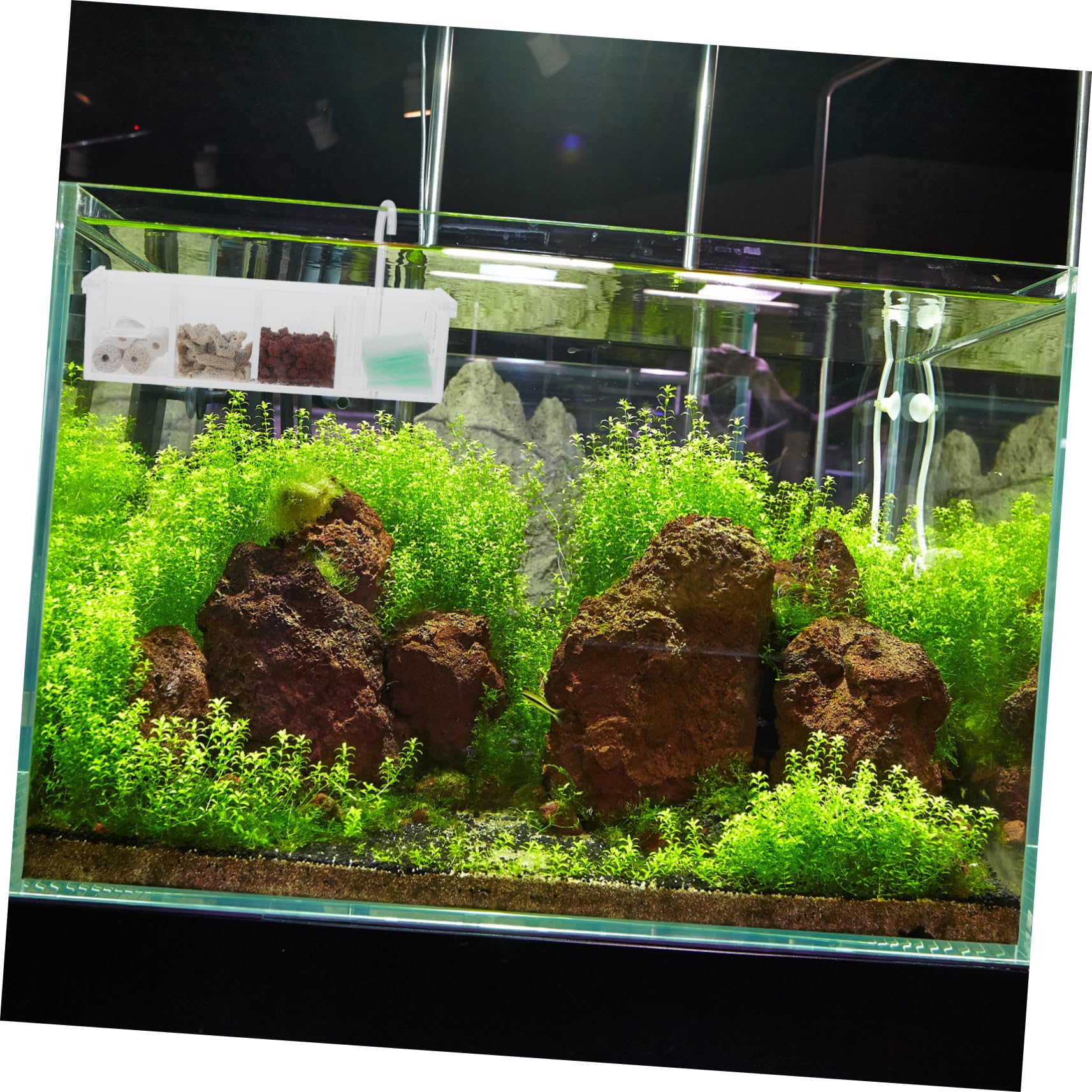 DOITOOL 1juego Filtro De Acuario Colgante Silencioso Caja De Filtración Externa para Peceras Purificador De Agua De Acuario Sistema De Eficaz para Mantener Peces Saludables y Limpios
