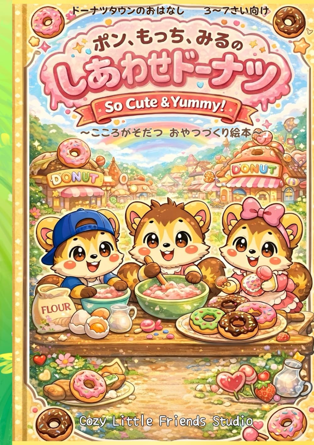 ポン、もっち、みるのしあわせドーナツ: こころがそだつ おやつづくり絵本 (ドーナツタウンのおはなし)