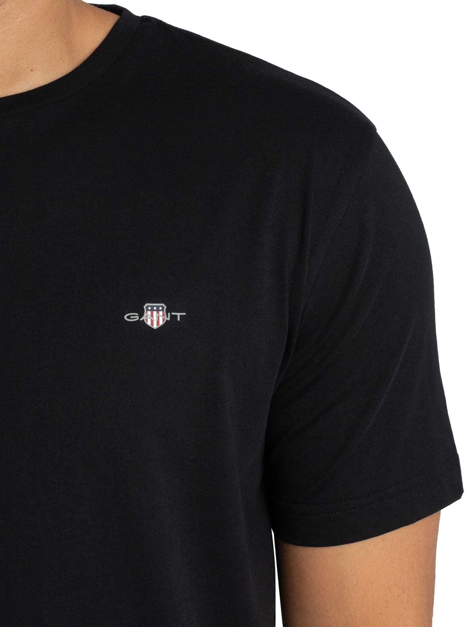 GANT Camiseta con Escudo Impreso Camiseta Hombre