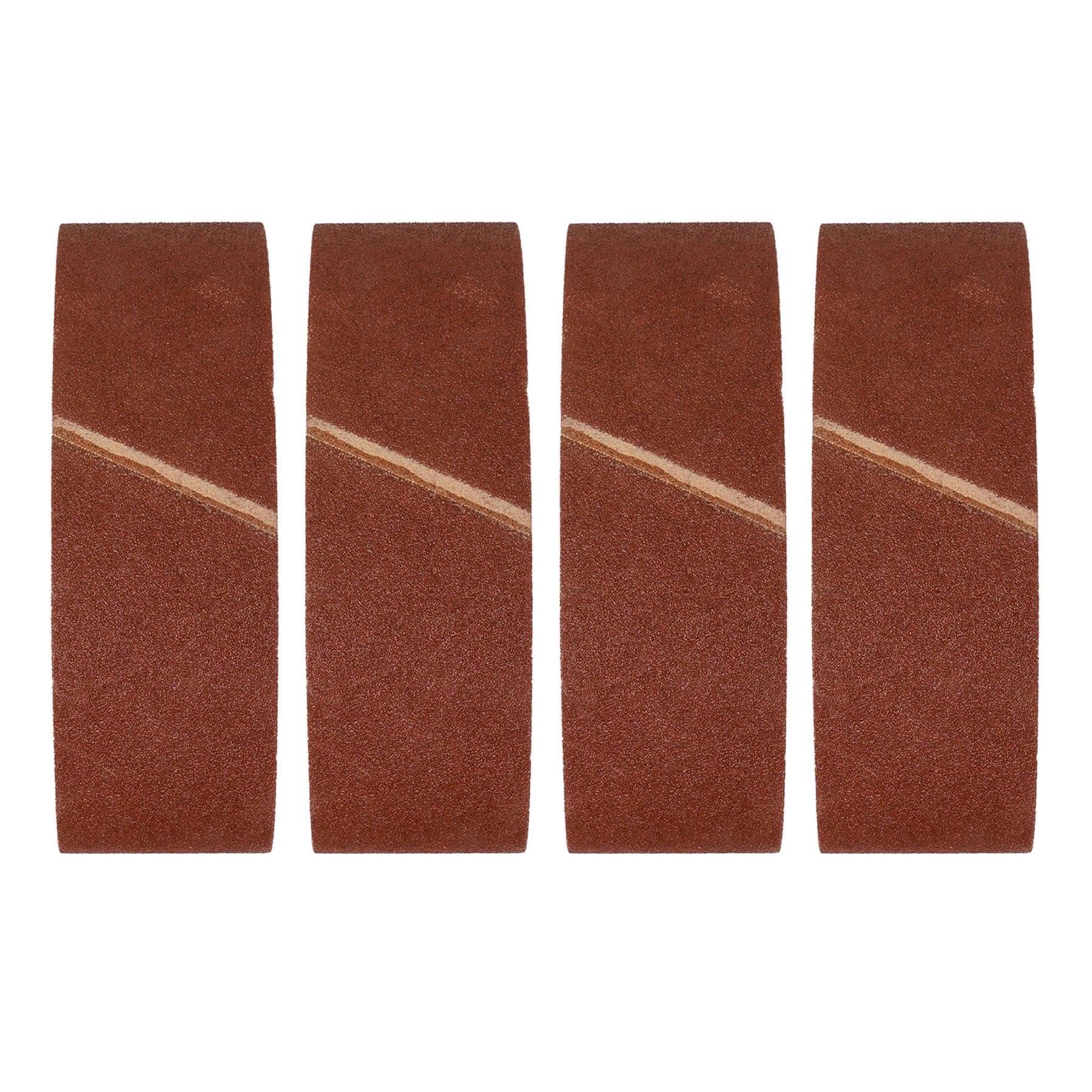 Dapetz Brown ® Sanding Belt 65Mm X 410Mm, Mix Sander Belts 40/60/80/120 Grit Fits For Black & Decker Belt Sander, For Grinding, Sharpening And Derusting Coarse Sander Sheets Sanding Belts 20Pcs