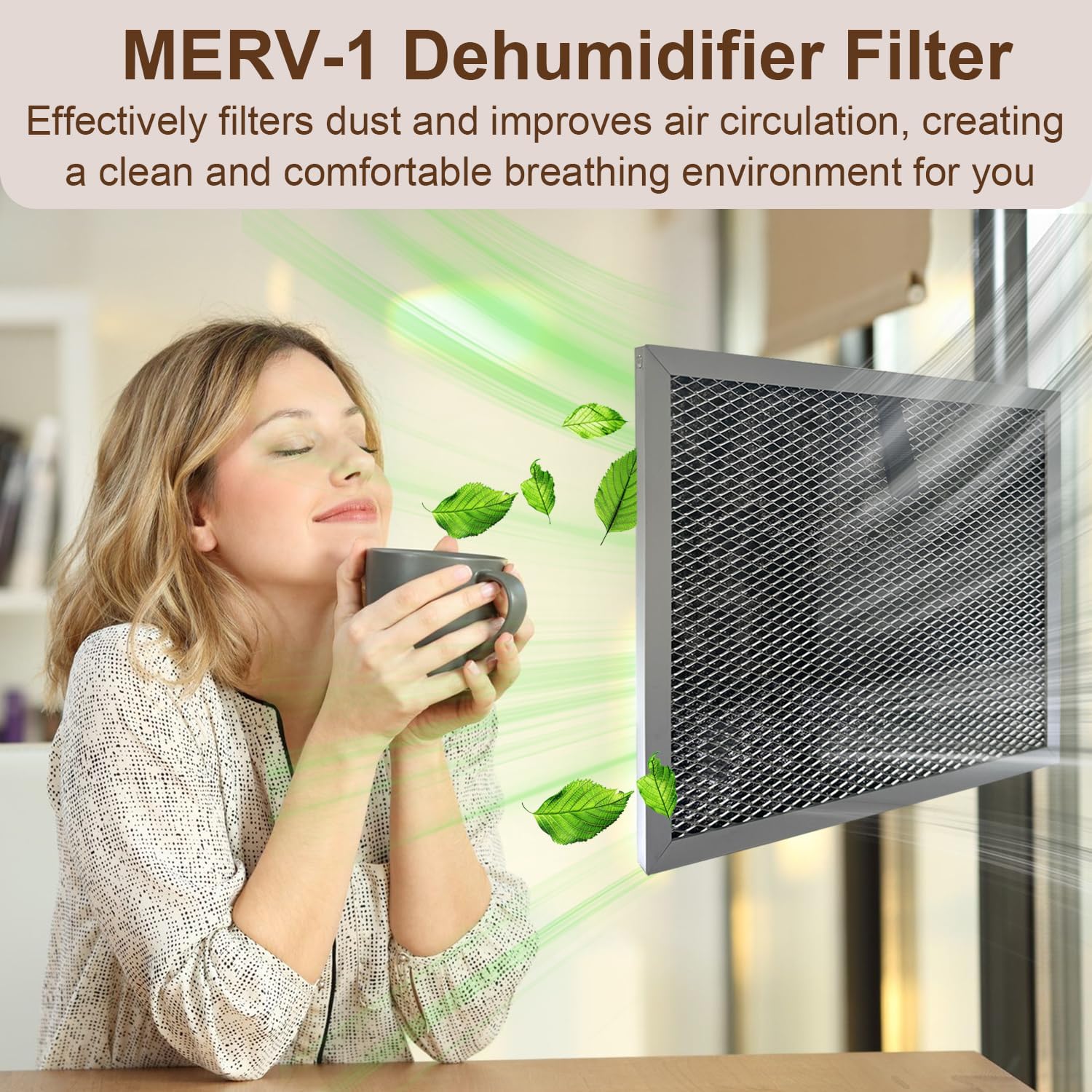 2 Pack HD35P MERV-1 Dehumidifier Filters Compatible with ALORAIR Crawl Space Dehumidifiers Sentinel HD35P & Sentinel HS35, Accessory Part