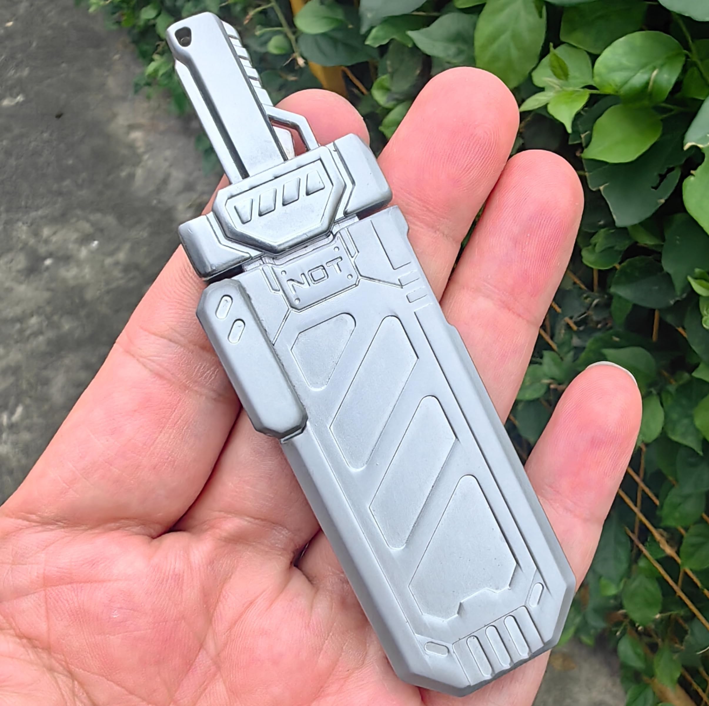T-Conceal EDC Fidget Sliders Fidget Toys Stress Relief for Adults Metal Toy Mechanical Push Stress Relief Toy Sword Style Fidget Toy for (Silver)