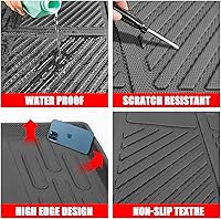 Vista 5 de Mabett Alfombrillas interiores para Ford Bronco, accesorios de 4 puertas 2021 2022 2023 2024 2025 alfombrillas de piso para asiento trasero y forro