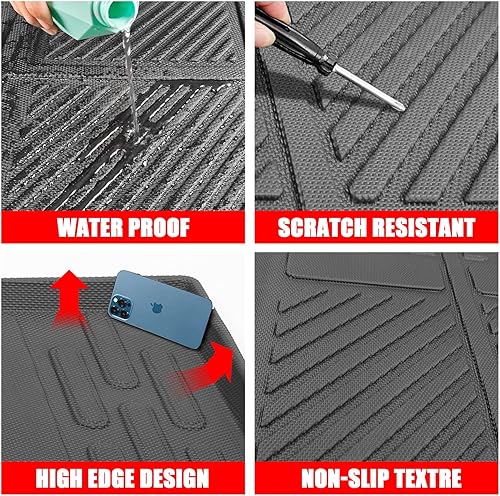 Miniatura 5 de Mabett Alfombrillas interiores para Ford Bronco, accesorios de 4 puertas 2021 2022 2023 2024 2025 alfombrillas de piso para asiento trasero y forro