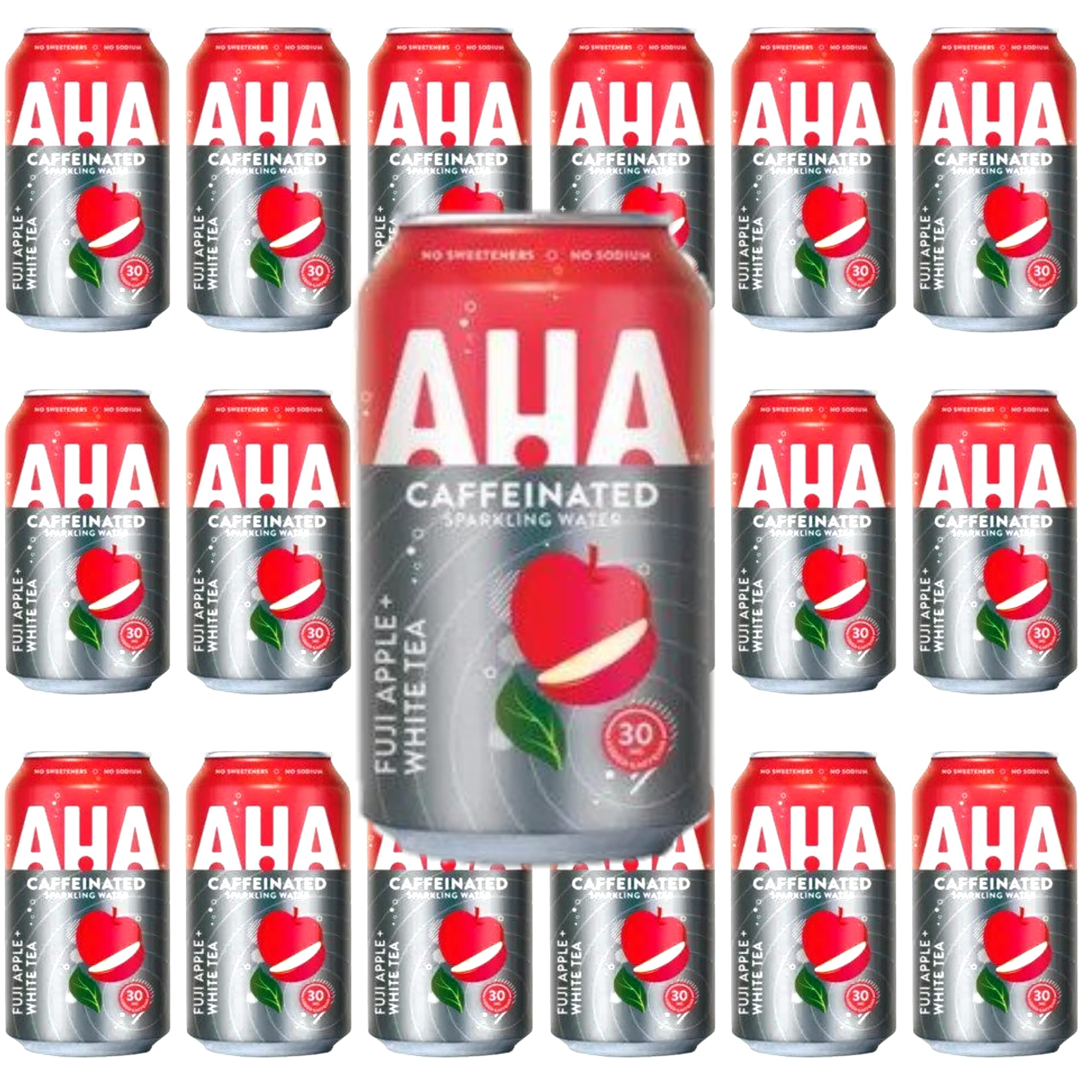 Buy AHA Sparkling Water, Apple + Green Tea Flavored Water 12 fl oz, 18