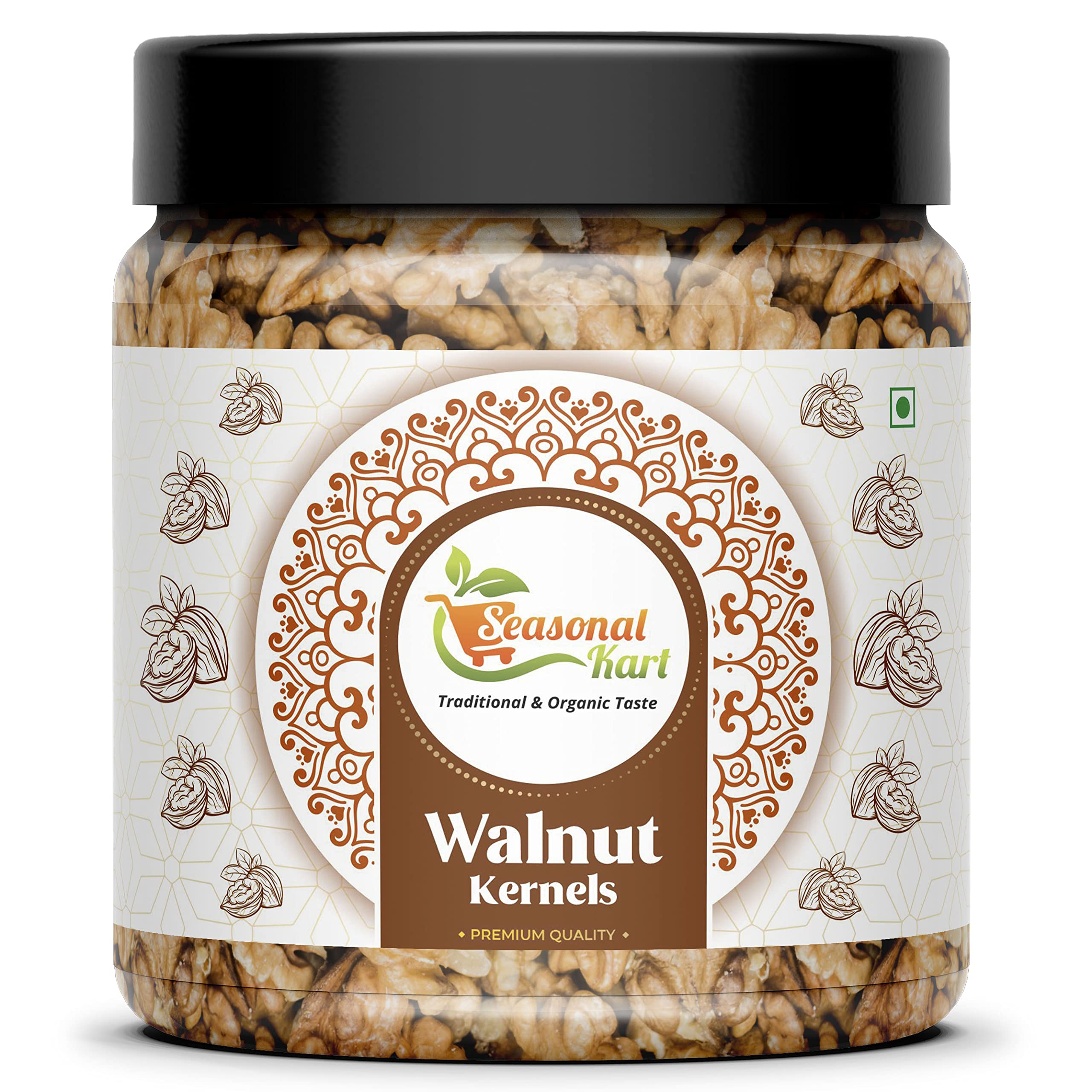 SEASONALKART Kashmiri Walnut Kernels Akhrot Giri Without Shell 200 Gms|Healthy Walnut Without Shell Dry Fruit [Jar Pack] (B0BFGLG6B4) Amazon Price History, Amazon Price Tracker