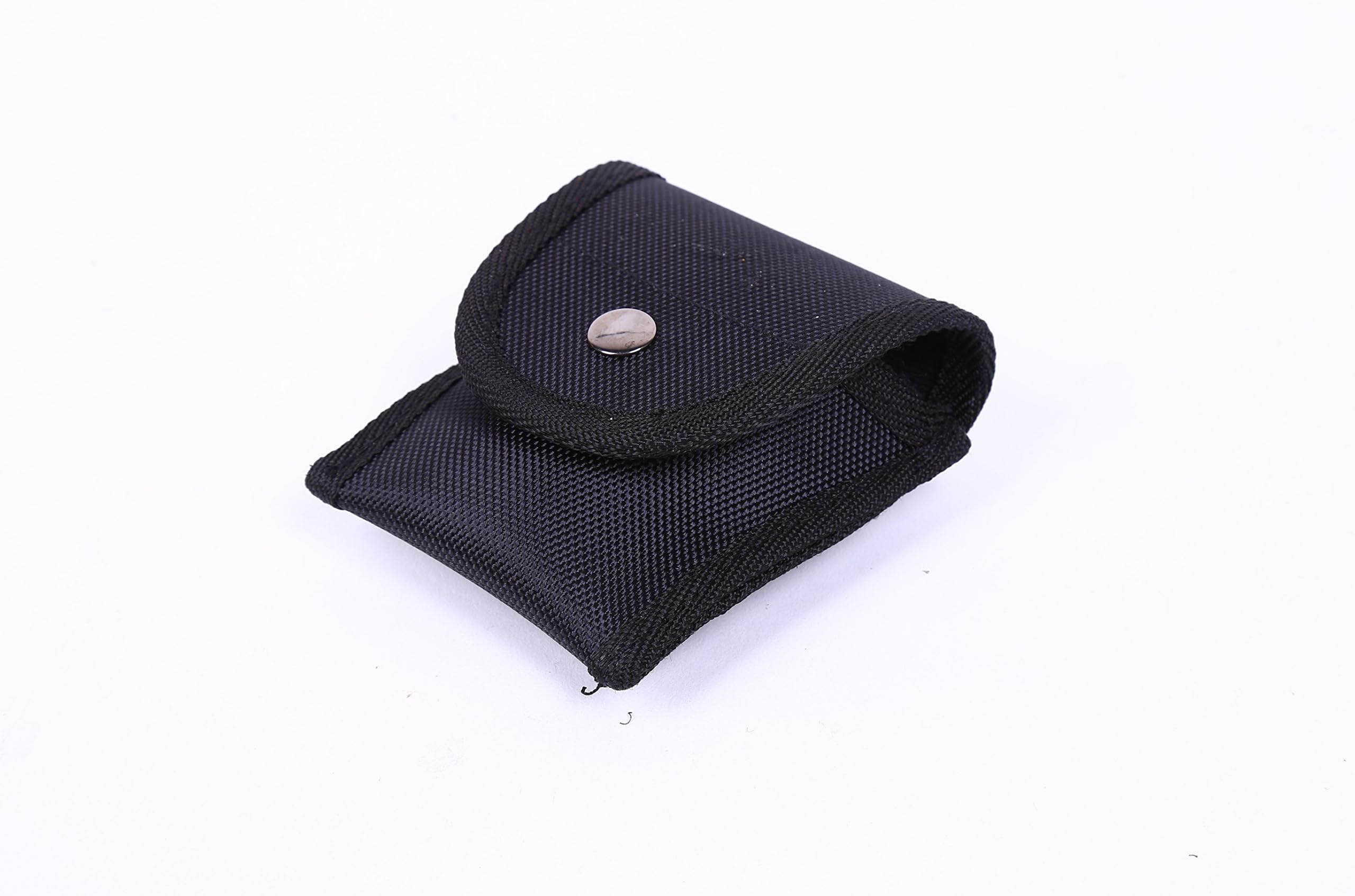 Black Nylon Covered Handcuffs Holder Case with Rust Resistant Snap