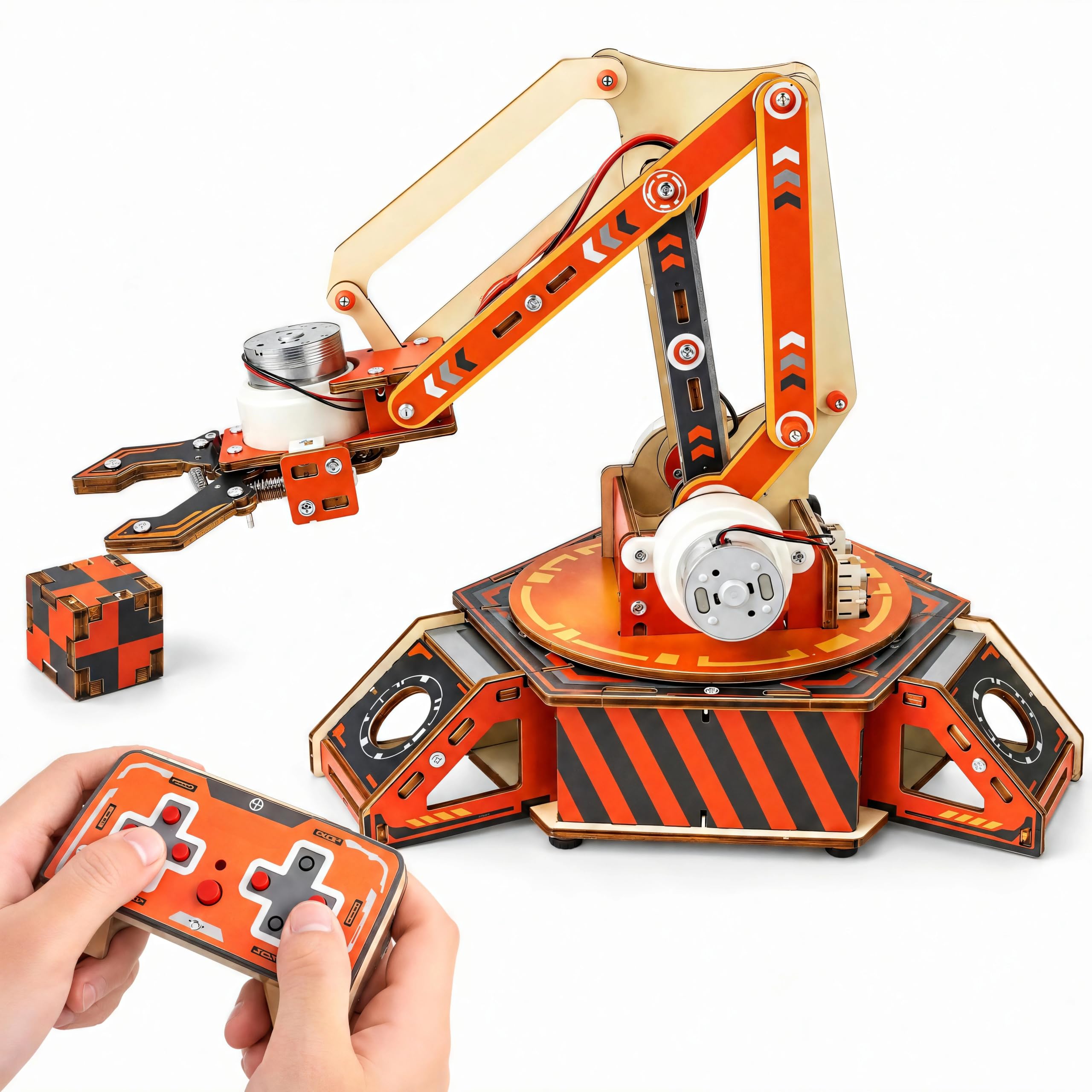 Robot Arm Kits, Robotics for Kids Ages 8-12 14-16 STEM Toys, 360 Rotation Mechanical Hand…