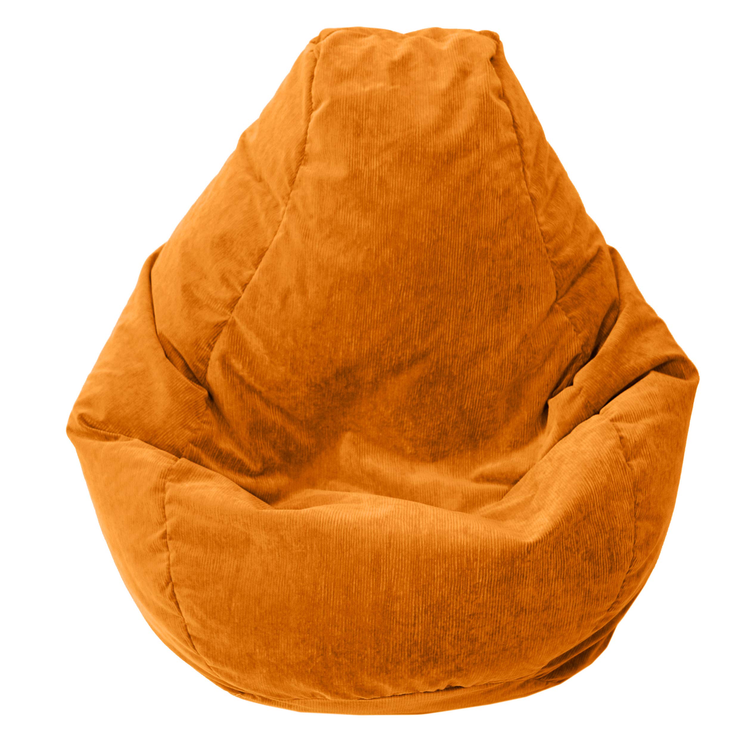 Gold Medal Bean Bags Gold Medal Microsuede Corduroy Bean Bag, Medium, Orange
