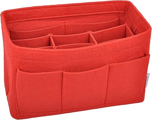 Vercord Organizador de bolso talla 4 multicolor para insertar formadores 12 bolsillos Rojo M Vercord Organizador de bolso talla 4 multicolor para insertar formadores 12 bolsillos Rojo M
