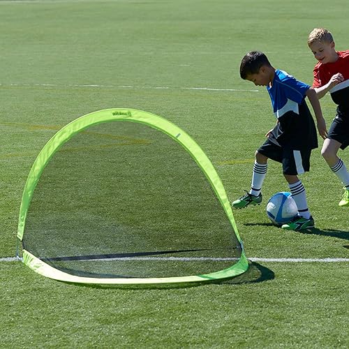 Miniatura 7 de Franklin Sports - Portería de fútbol con forma de cúpula emergente para interiores o exteriores, se pliega para almacenamiento. Portería de fútbol