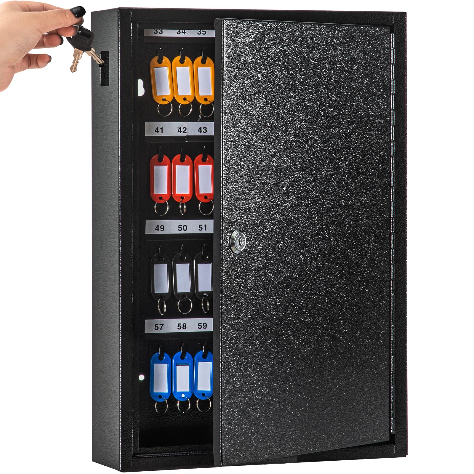 Amazon.com: UMEKEN Key Box Wall Mount | 64-Key Metal Key