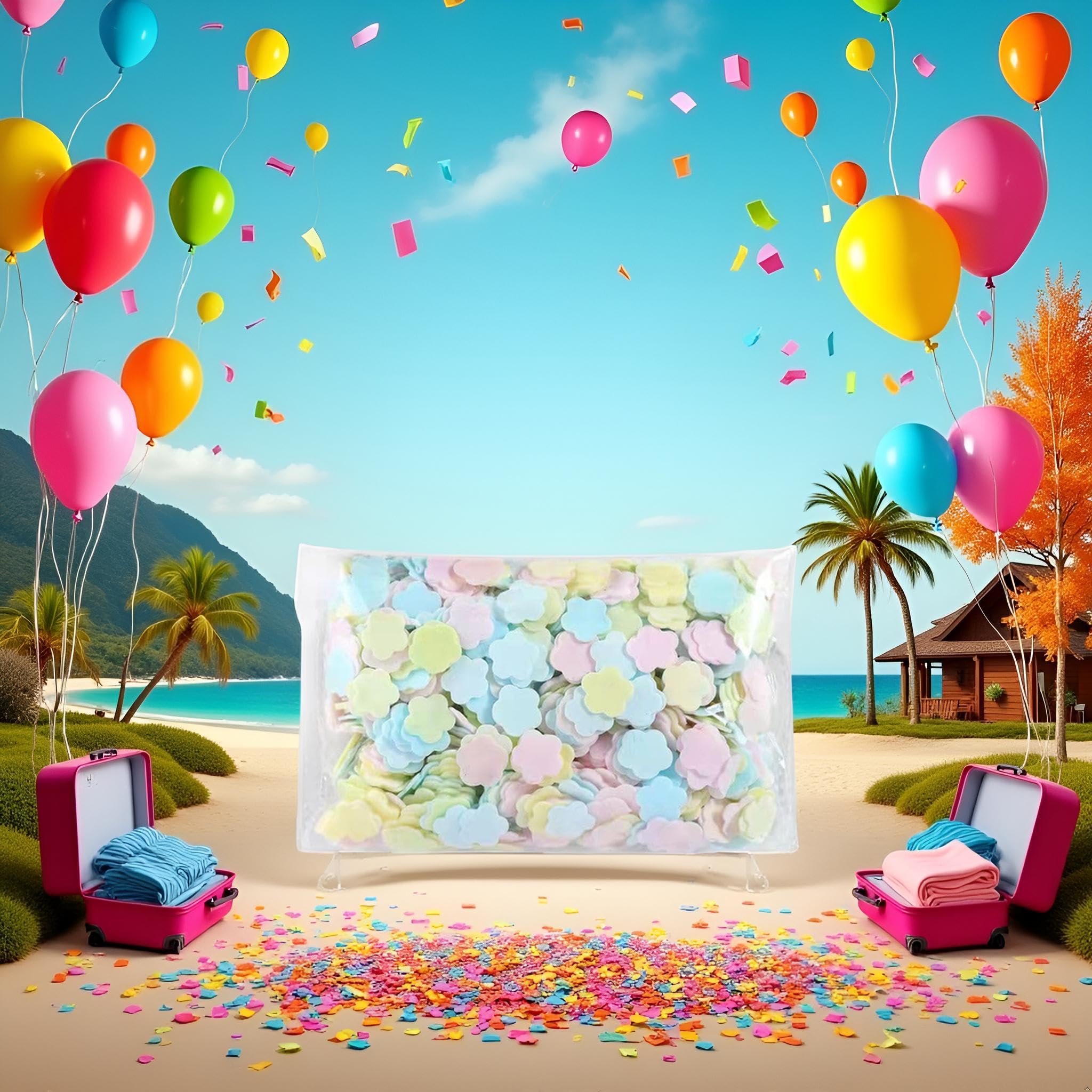 Lot de 1000 feuilles de savon en papier jetables colorées pour voyage, randonnée, lavage des mains