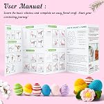 Crochet Yarn Kit for Beginners Adults and Kids, Includes 1650 Yards 30 Colors Acrylic Skeins, User Manual, Hooks, Pink Bag etc, Make Amigurumi & Crocheting Projects, Starter Set for Professionals