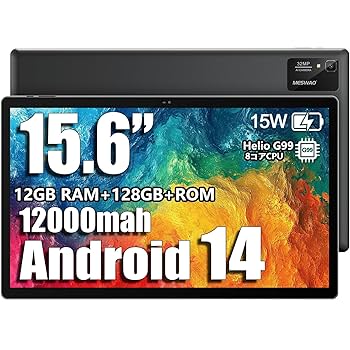 Amazon.co.jp: MESWAO タブレット 15.6インチ WIFI モデル 12GB+