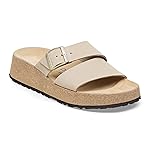 Birkenstock Women's Almina Nubuck Leather, Sandcastle, 10-10.5 US