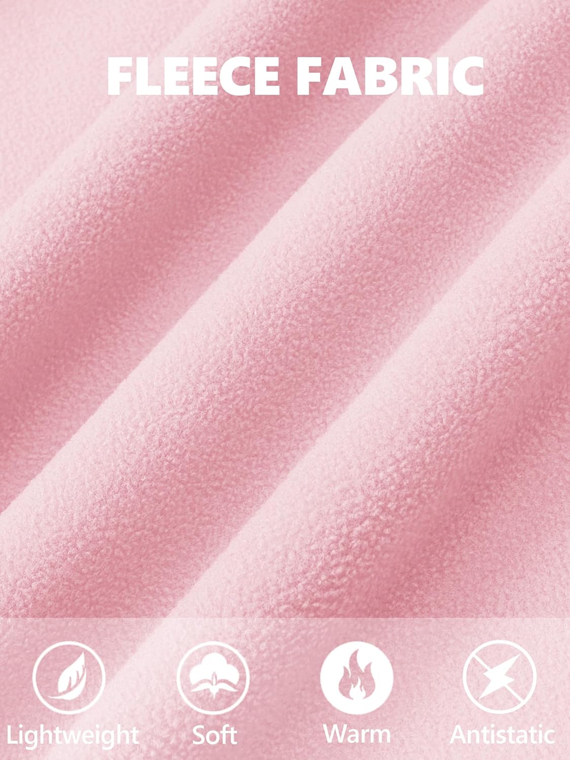 MAGCOMSEN Women's Fleece Jacket Zip Up Coat Lightweight Soft Warm Long Sleeve Jackets with Pockets for Winter - Image 7