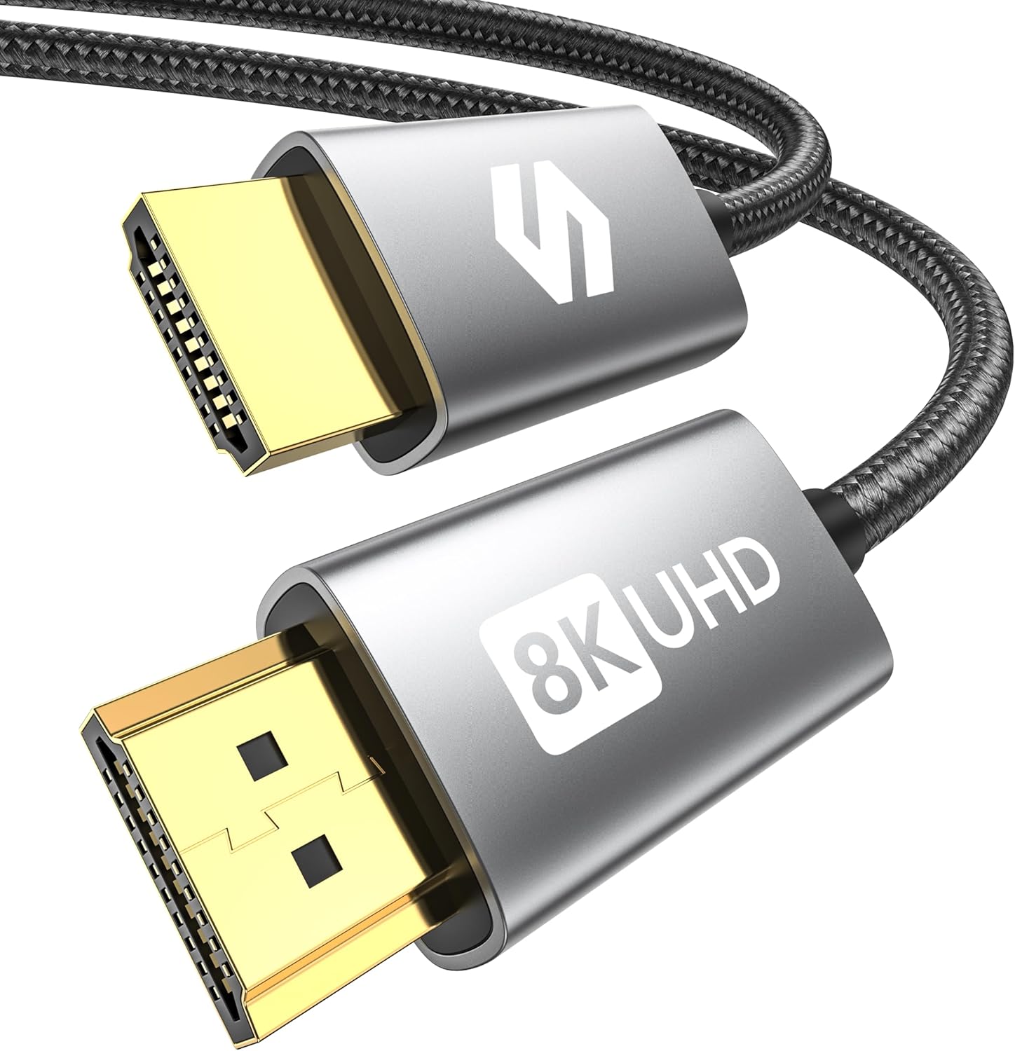 Silkland 8K HDMI 2.1 Cable 0.5M, HDMI eARC Cable for Soundbar 48Gbps, PS5 HDMI Cable 4K120Hz