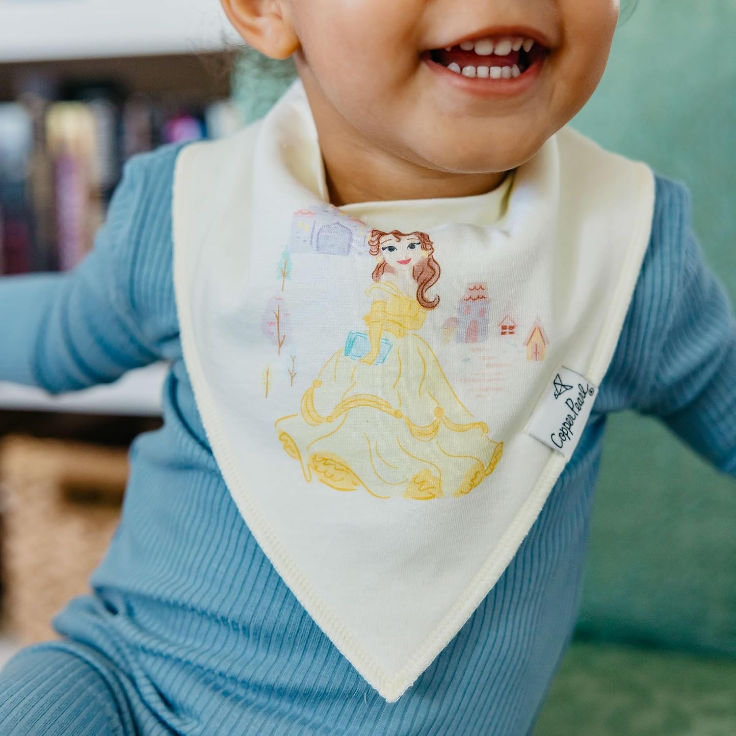 Copper Pearl Baby Bibs 4 Pack & 6 Pack, Bandana Drool Bibs for Baby Girl & Boy, Soft Cotton Bibs for Drooling and Teething image 3