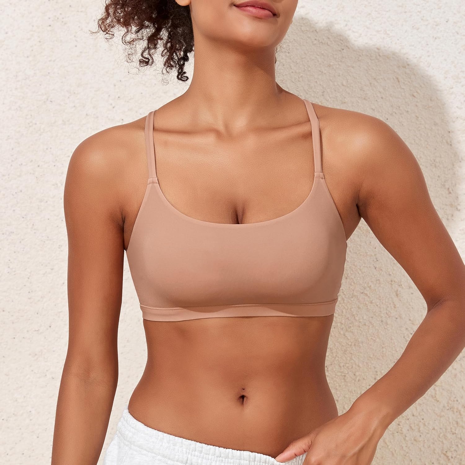 PrettyGuide Women's Wireless Racerback Bralette No Padded Seamless Wire Free Everyday Bra Full Coverage Bralettes - Image 6