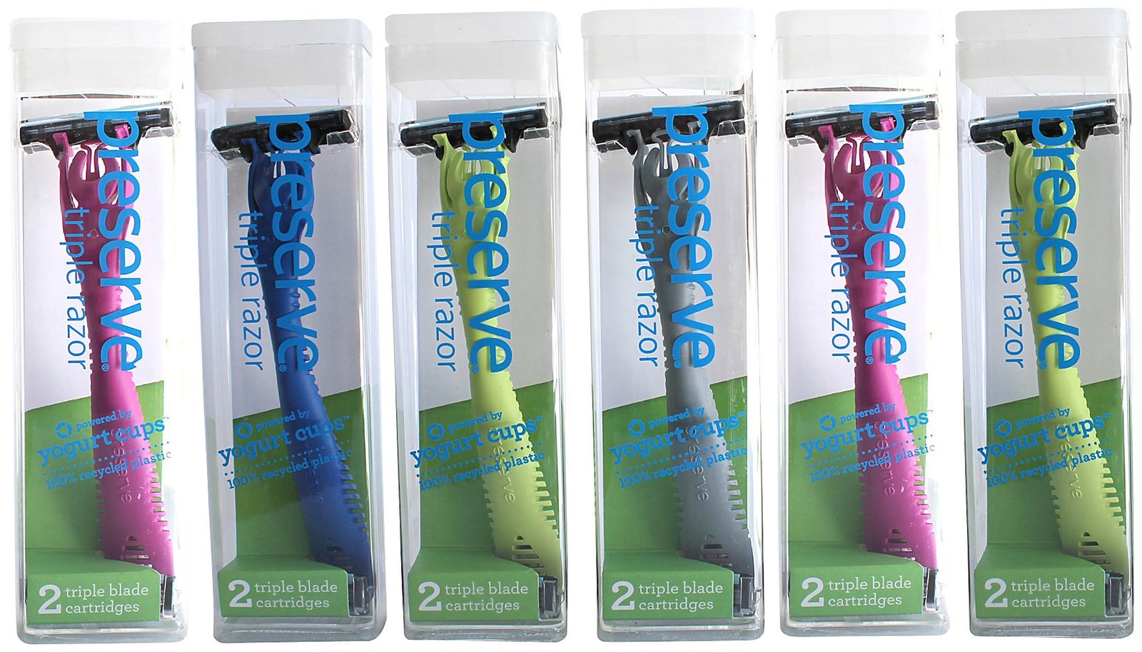 PRESERVE RAZOR TRIPLE SYSTEM 6CT, 1 EA