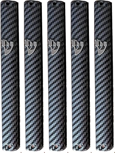 Miniatura 6 de MEZUZAH - Soporte de plástico plateado de 5 pulgadas para desplazamiento de 3.9 in, goma impermeable, corcho, lote de 5 (transparente, 10 (para