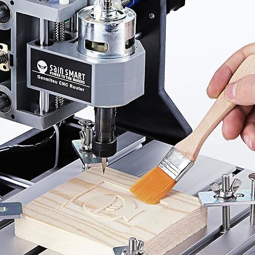 Miniatura 2 de Genmitsu CNC 3018-PRO Kit de fresadora GRBL Control de 3 ejes de plástico acrílico PCB de PVC para tallar madera, máquina de grabado con controlador