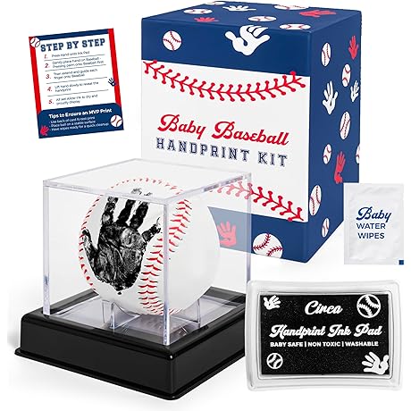 Circa Print Baseball Handprint Ornament Kit - Create Enduring Memories of Your Little Slugger