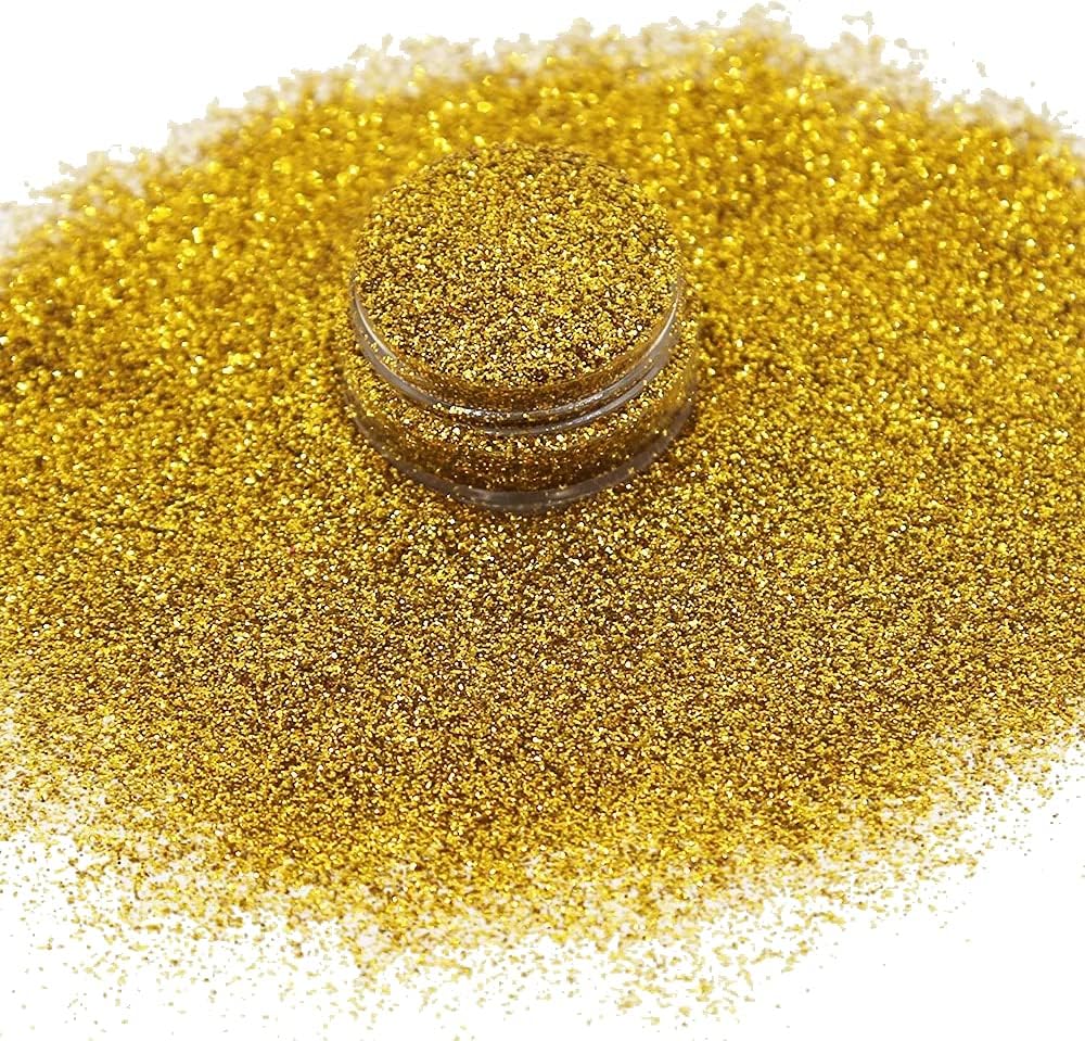 業務用 グリッター ラメパウダー ホロ ゴールド 100g 0 4mm 超格安一点