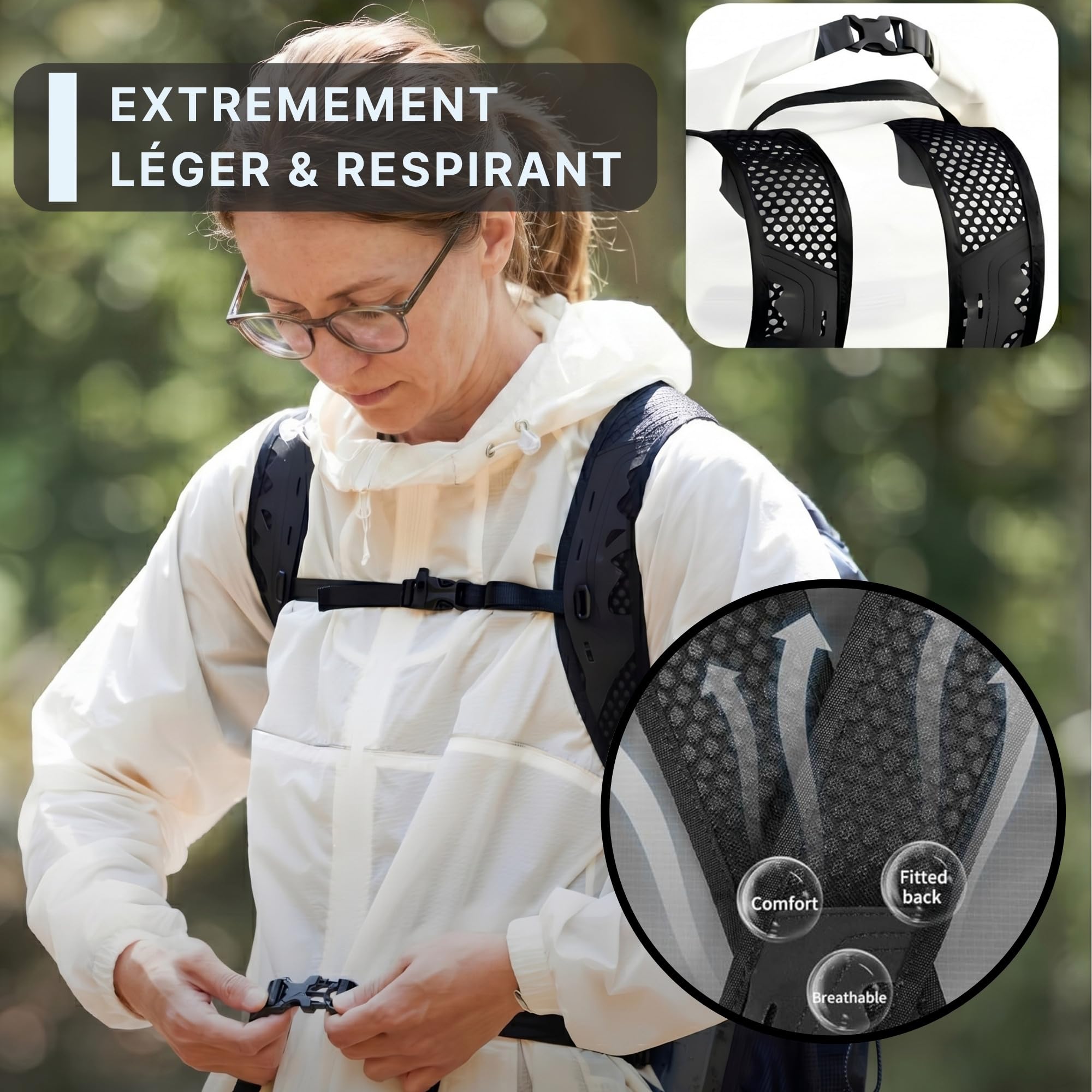AlpPack Air 20L Sac à Dos Étanche (Drybag) – Ultra-léger, imperméable en TPU, fermeture Rolltop pour voyages, randonnée, kayak, SUP & Outdoor