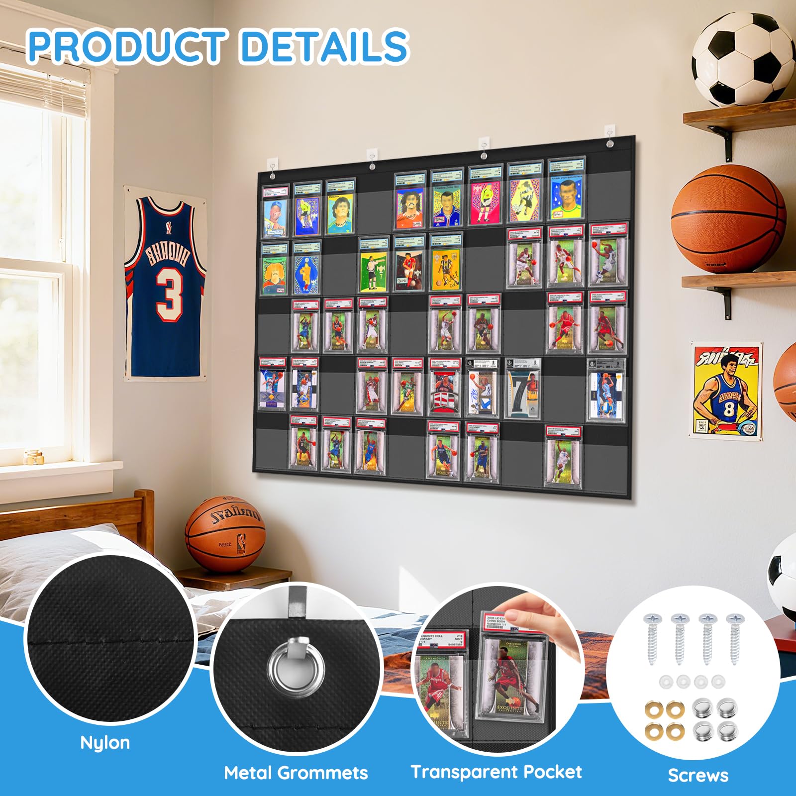 basketball card display case ZKOO Cards Case, 50 Pocket PSA/BGS/CGC Grading Cards Storage Bag for Sports Card, Baseball Card, Football & Card, Trading Wall Display Bag, Black : Sports & Outdoors Have a collection of Dragons of Tarkir Card Icing Through Color Series:Icy Clear Set_Base Set