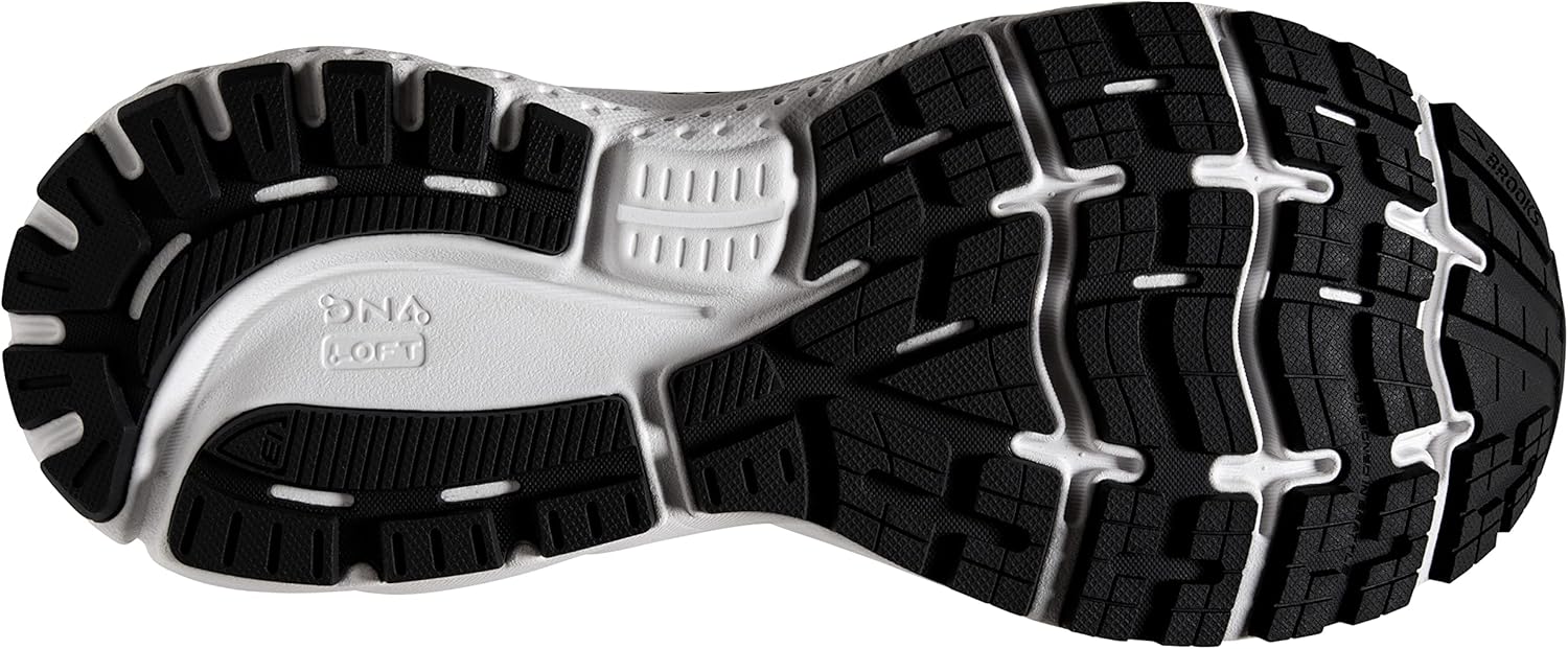 Brooks Womens Ghost 11 Running Shoe 6 Black/Blackened Pearl/White