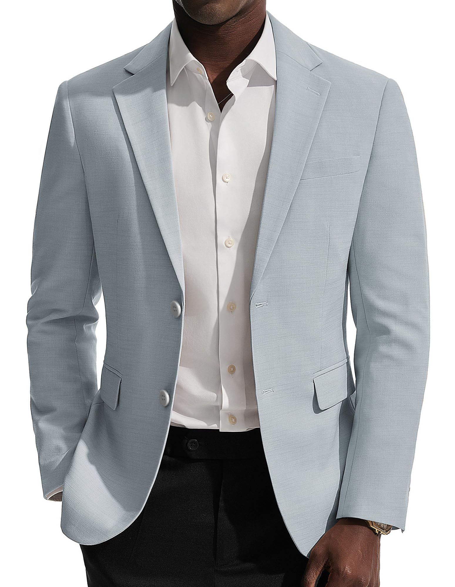 PJ PAUL JONES Sakko - Chaqueta deportiva de lino para hombre con 2 botones