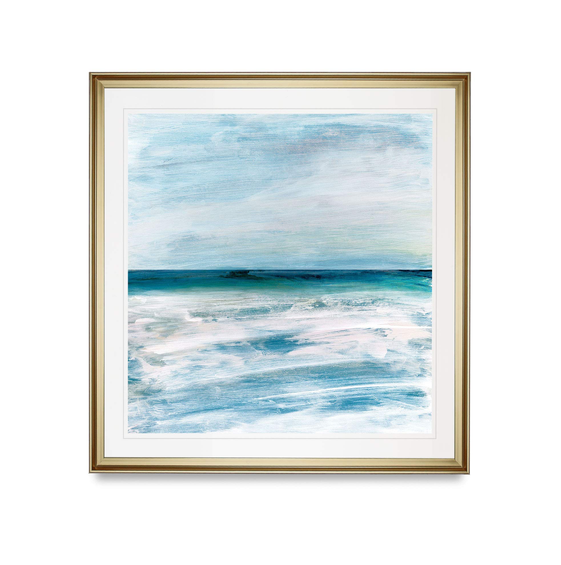 Azzurra Coastal Wall Art Landscape Ocean House Decor Oil Paintings Beach Artwork Fine Giclee Prints Framed Modern Artwork
