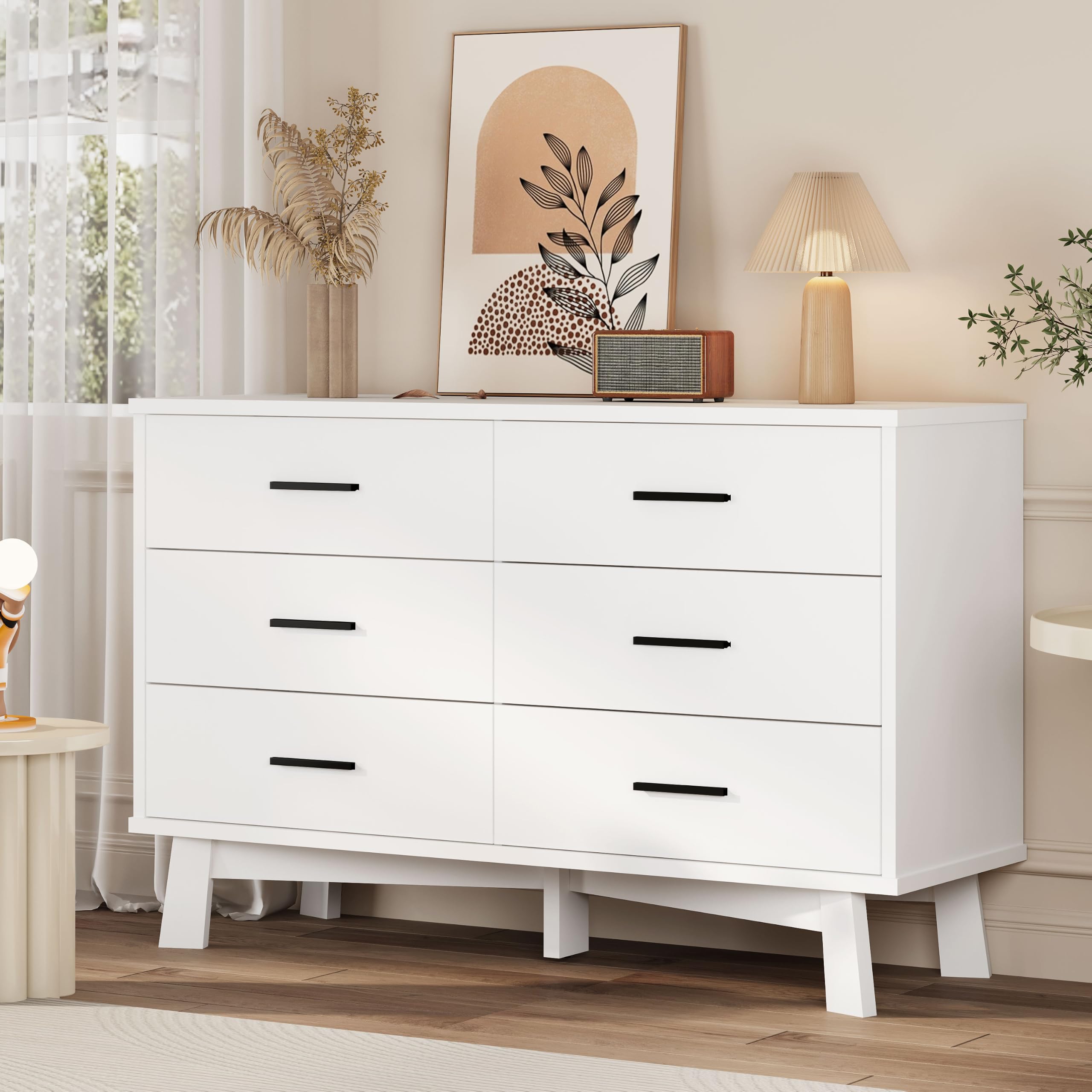 Xixini 6-Drawer Chest with X-Base