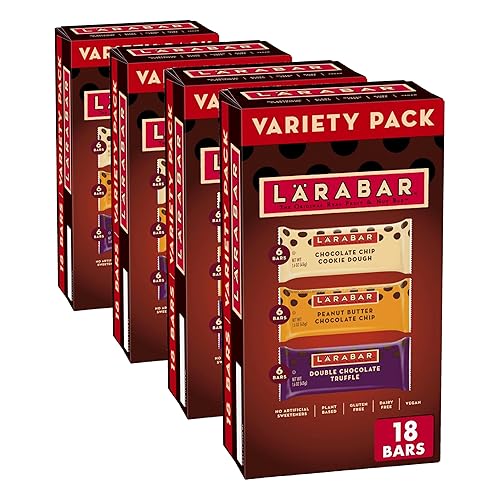 Miniatura 12 de LARABAR - Paquete variado de barras de frutas y nueces, 18 unidades (1.6 onzas cada una), pastel de manzana y limón, veganas, sin gluten, sin