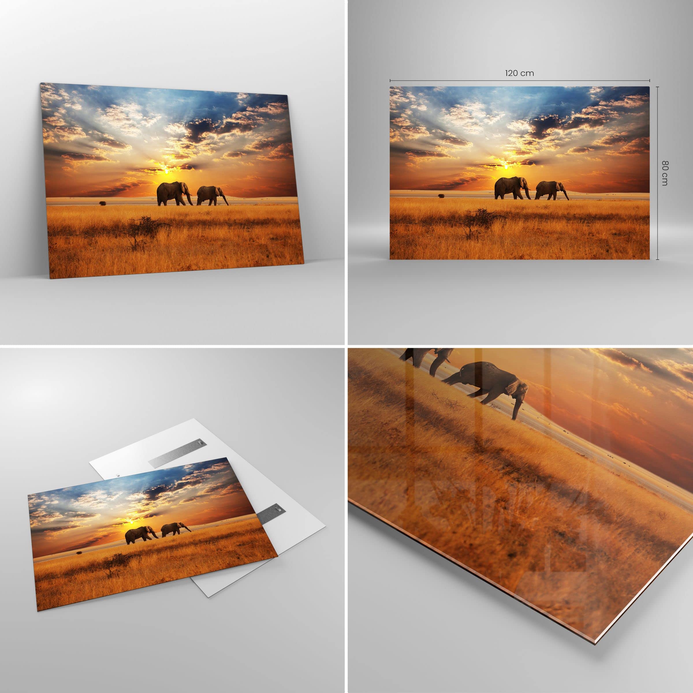 ARTTOR Tableau Décoratif en Verre 120x80cm Paysages Nature - 3150