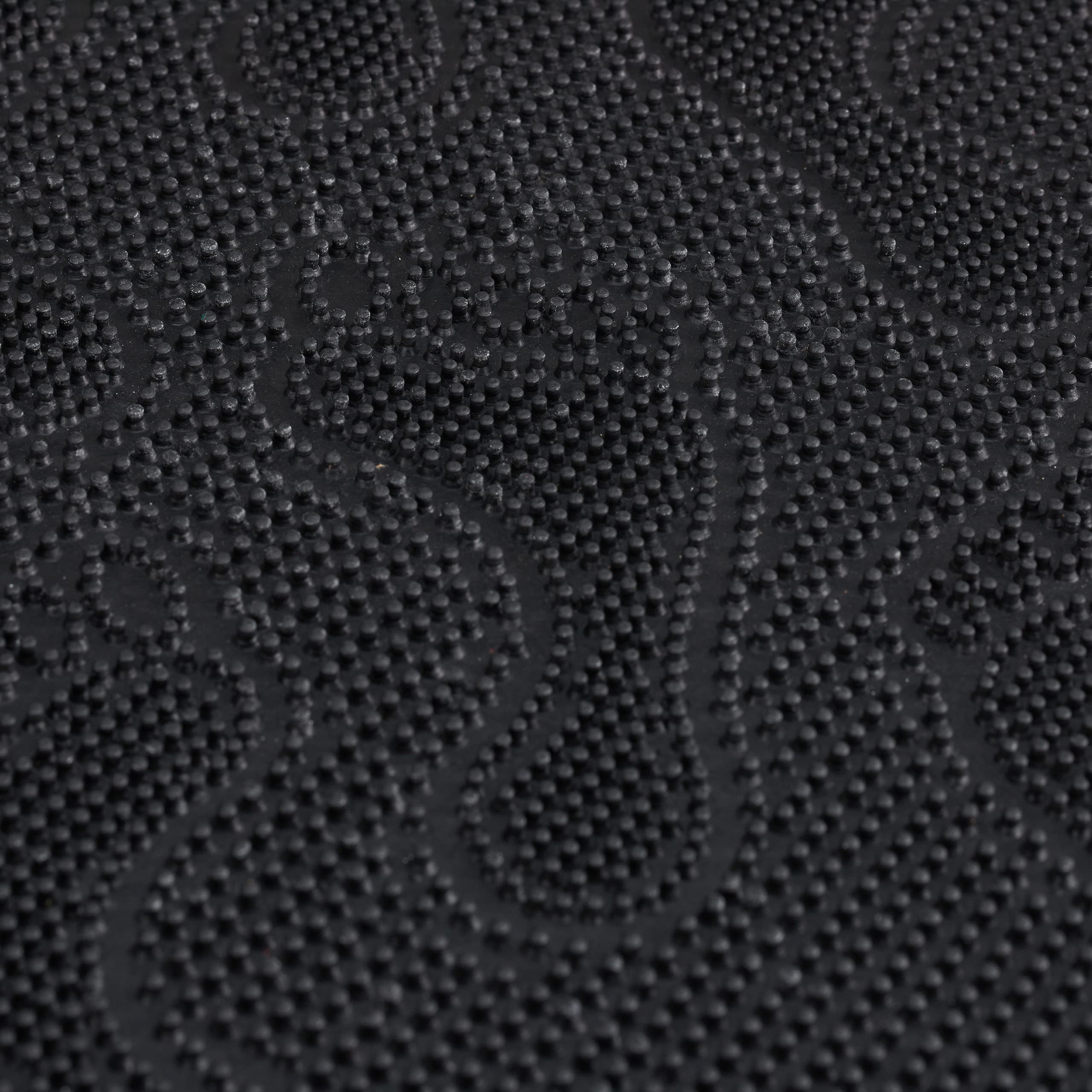 Paillasson Caoutchouc Noir 40x60cm Antidérapant - Tapis Entrée Intérieur/Extérieur Résistant Intempéries