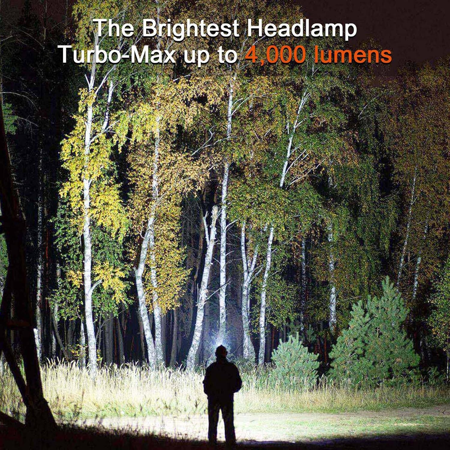 ACEBEAM H30 Brightest Headlamp Max 4000 High Lumens White Light + Red Light + Green Light , Head Lamp Outdoor Led Rechargeable, Best Head Lights for Camping Running Hiking - - 