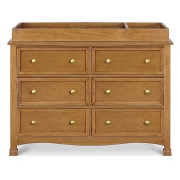 Davinci Universal Wide Removable Changing Tray (M0619) in Chestnut