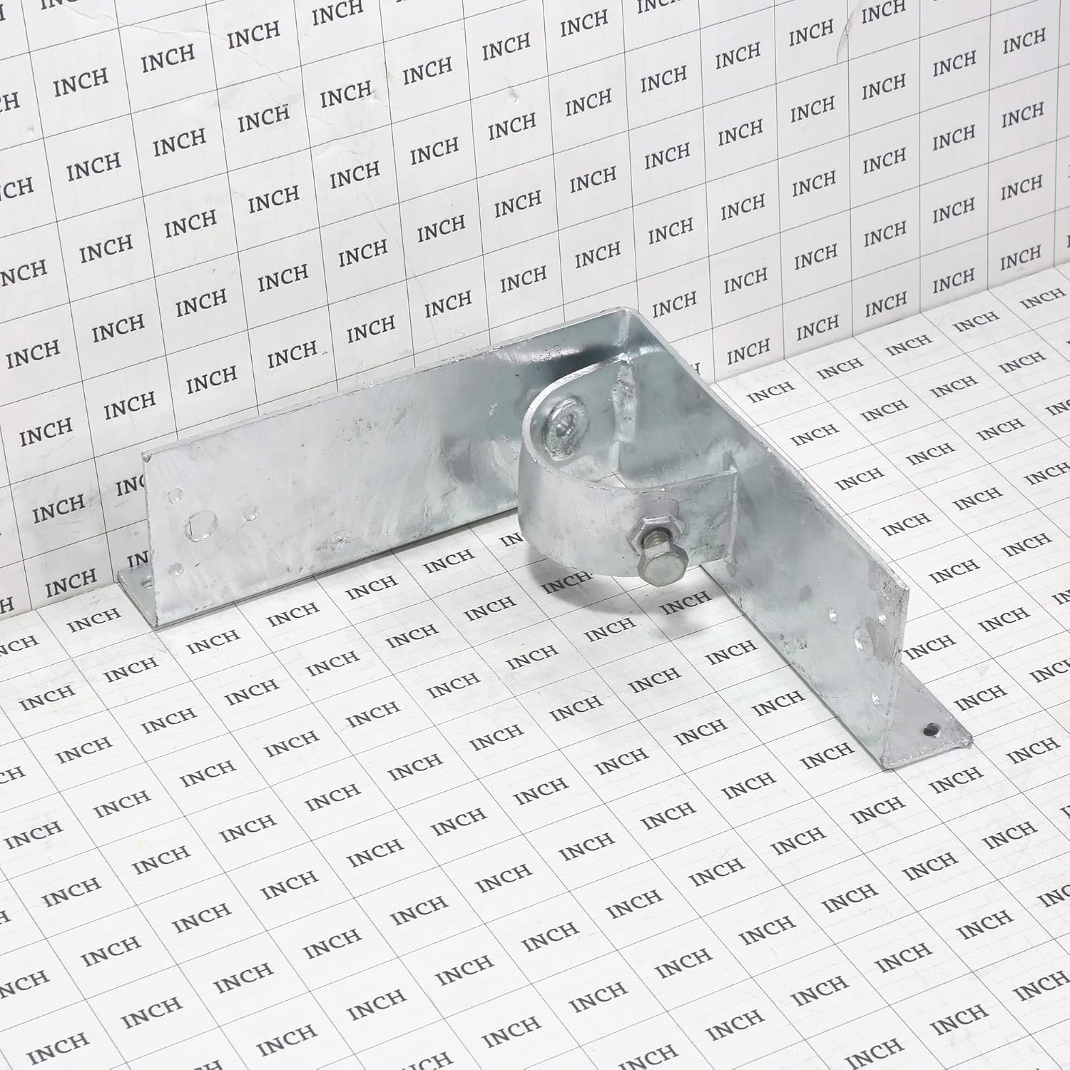 Chain Link Fence 1 5/8" x 6" Wood to Steel Post Corner Adapter | Adapter Brackets | Wood Fence Steel Post Bracket (Pack of 4)