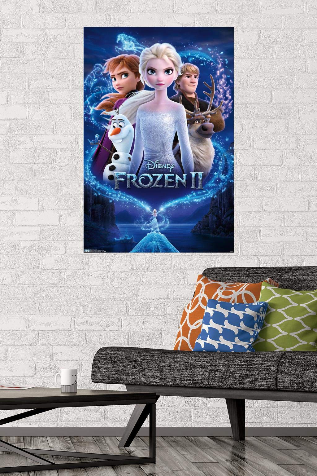 Amazon.co.jp: ディズニー アナと雪の女王 2 - キーアート壁ポスター