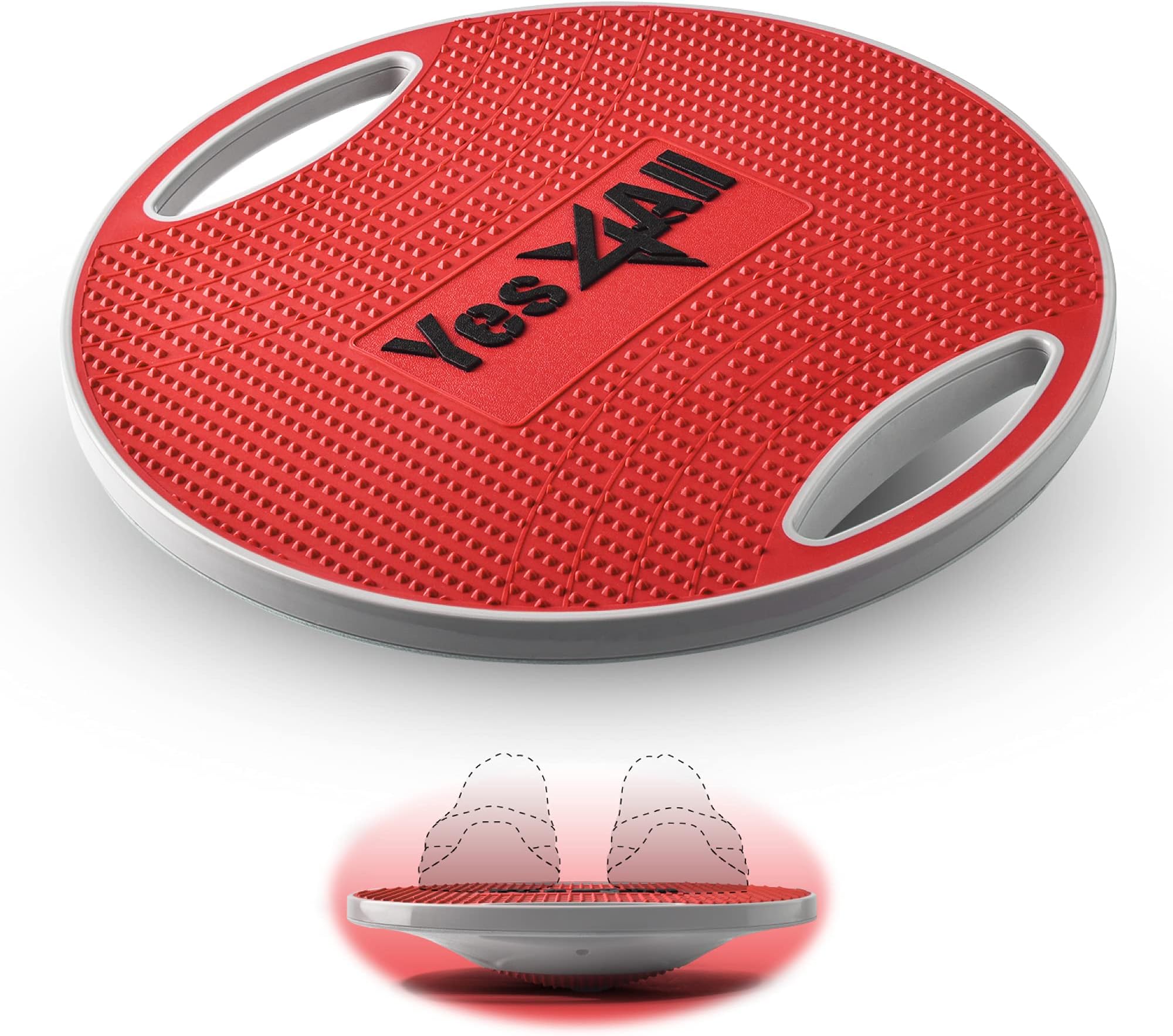 Yes4AllAb Twister Board, 15 inch XXL, Waist Twisting Disc,Twisting Stepper for Aerobic Exercise, Full Body Toning Workout, Noise-Free, 2pcs in a Box