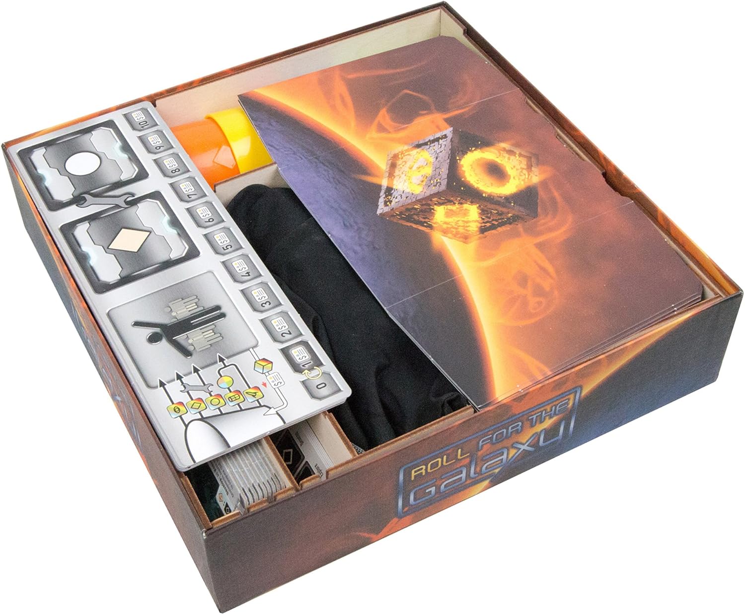 The Broken Token Roll for The Galaxy Compatible Game Organizer - Wood Storage Box with Multiple Dividers and Rows